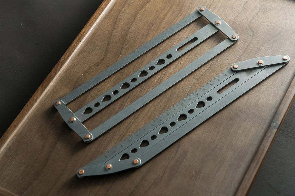 🎉✨Adjustable Leather Belt Hole Punch | Stainless Steel Ruler Tool for Belts & Straps