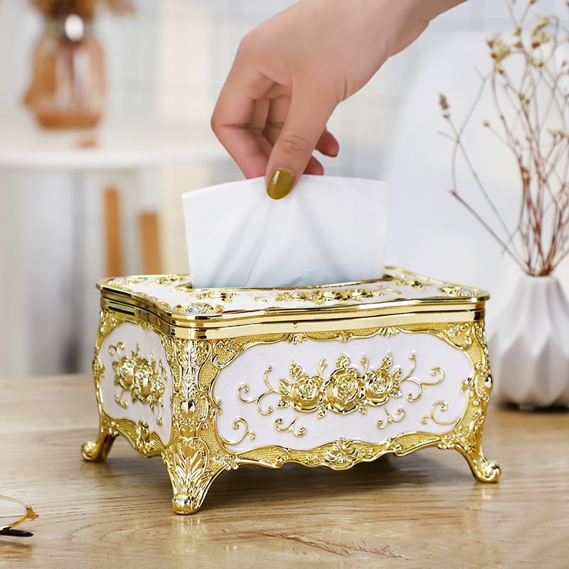 🎁European style tissue box creative acrylic retro living room kitchen