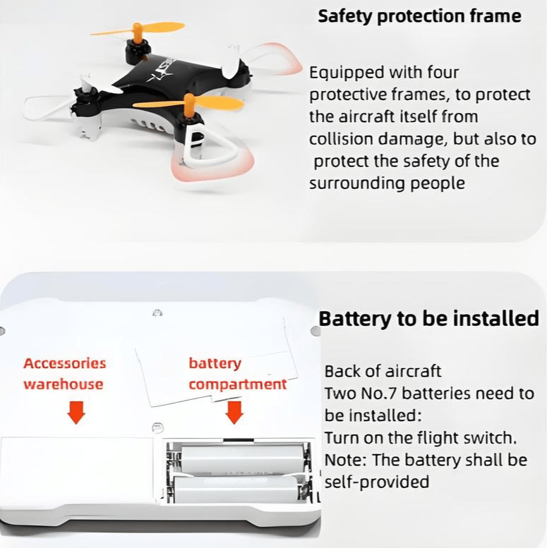 🎄All-Ages Mini Drone with Easy Stunt Flights & 360° Tricks - Perfect Beginner-Friendly Flyer!