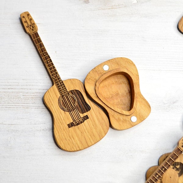 🎁Wooden Acoustic Guitar Pick Box🎸 – lionclay