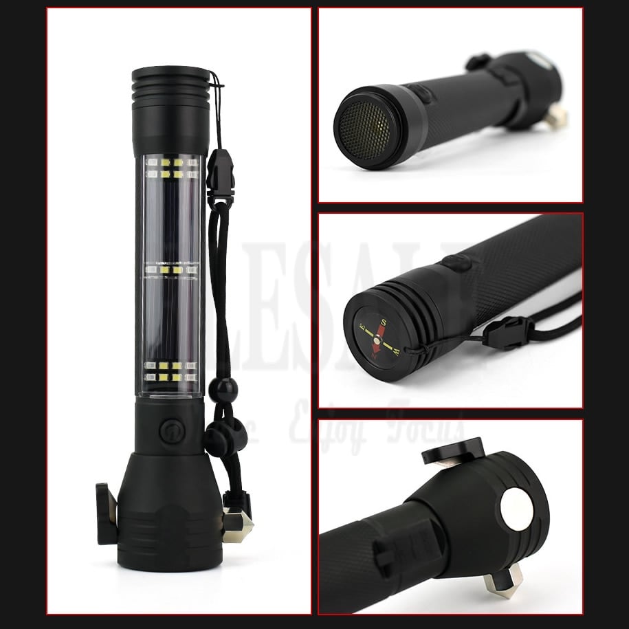 💥9-In-1 Solar Power Multi-Function Tactical Flashlight💥-BUY 2 FREE SHIPPING