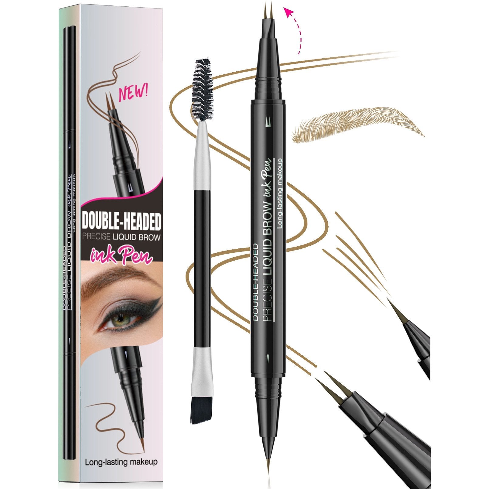 2-in-1 Double-ended Eye Brow Pencils