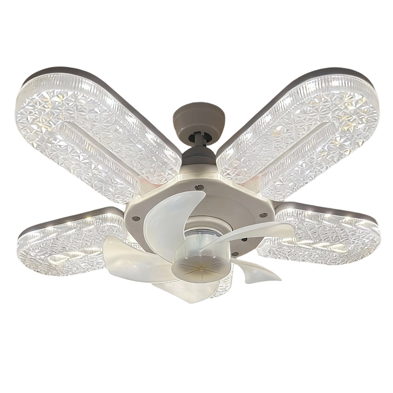 Keeping You Cool And Sparkling   Crystal-Effect LED 5-Blade LED Fan Light