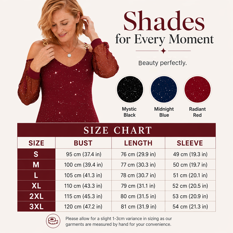 Women's Elegant Off-Shoulder Dress with Mesh Sleeves