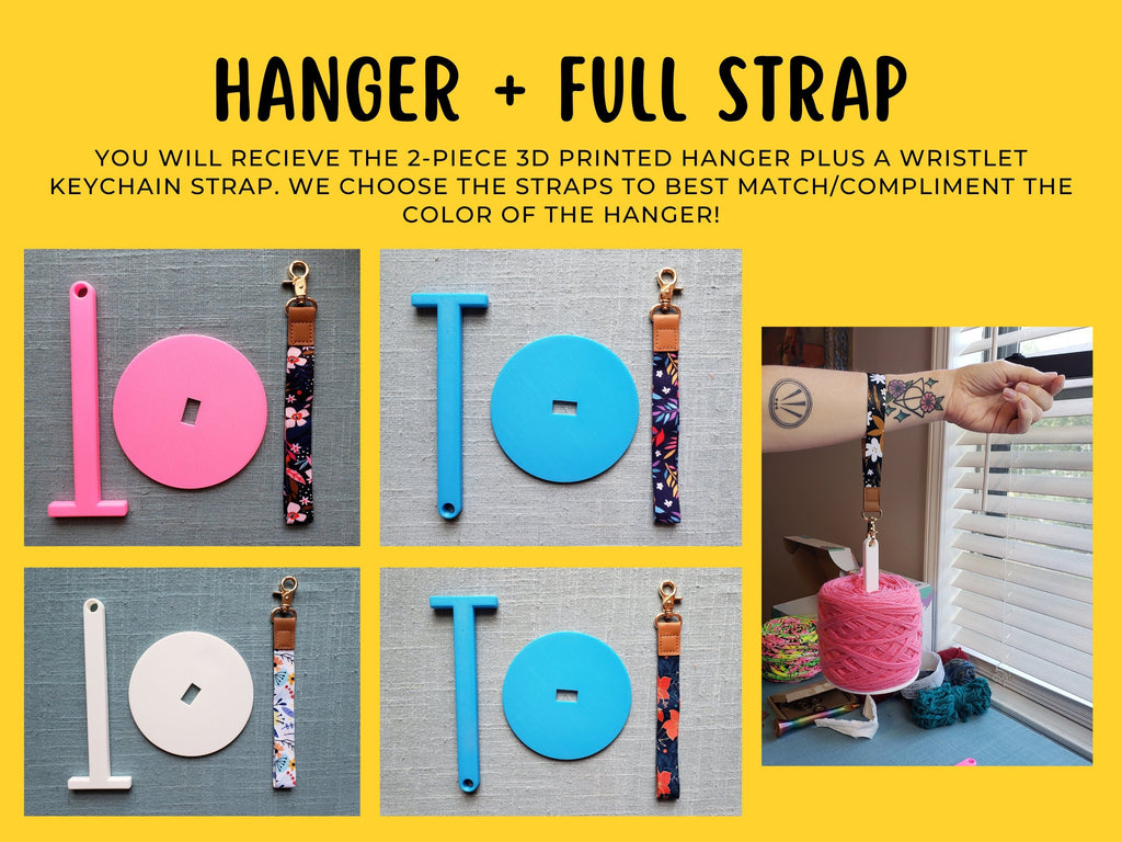 💐Portable Wrist Yarn Holder, Travel Wrist Hanging Yarn Dispenser, Gift for Crocheter