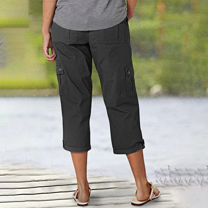 🔥Women's High Elasticity Multi-pocket Casual Shorts
