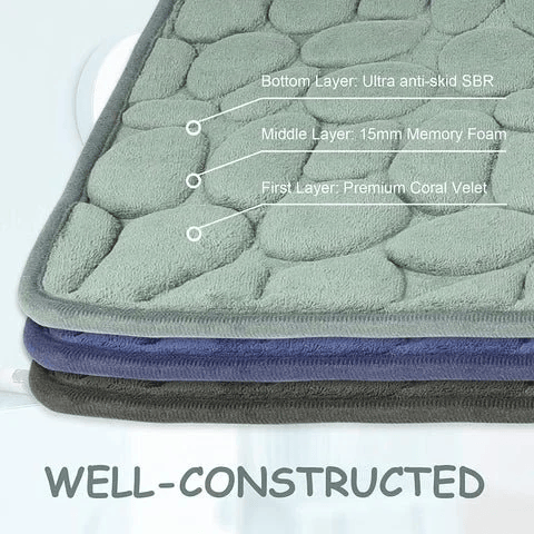 ✨✨Cobblestone Embossed Bathroom Bath Mat