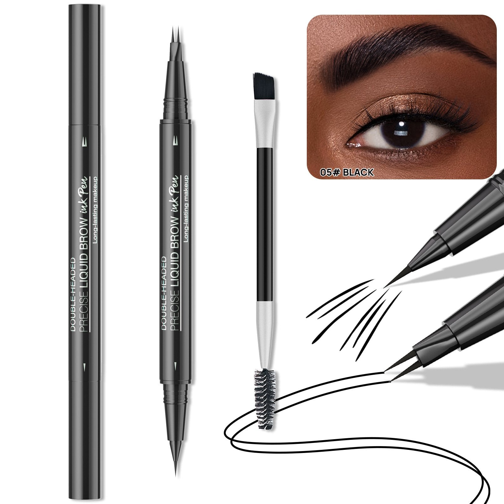 2-in-1 Double-ended Eye Brow Pencils