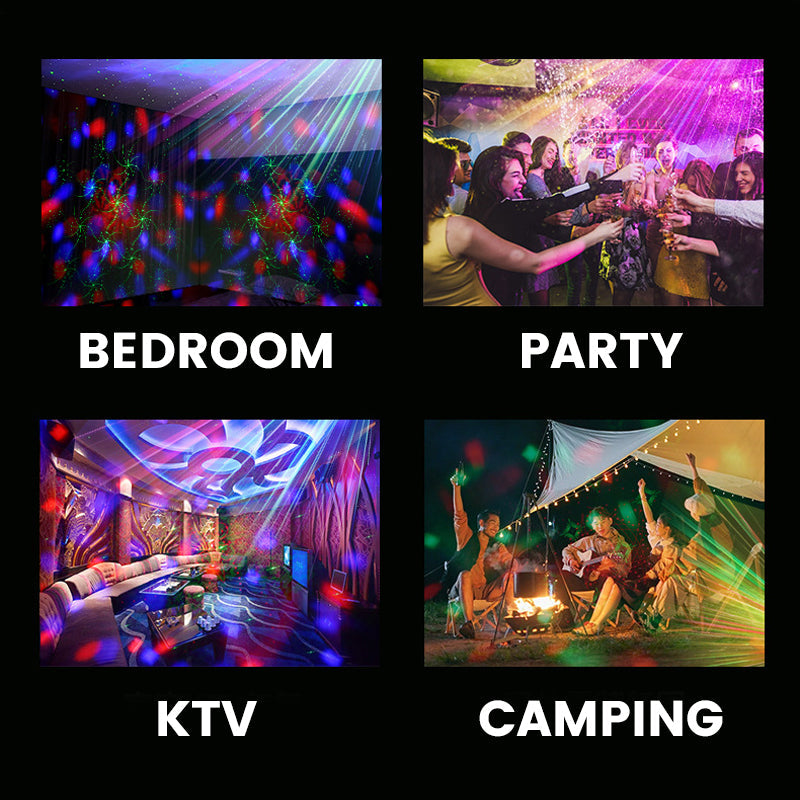 🔥3-Ball Sound-Activated Laser Party Light