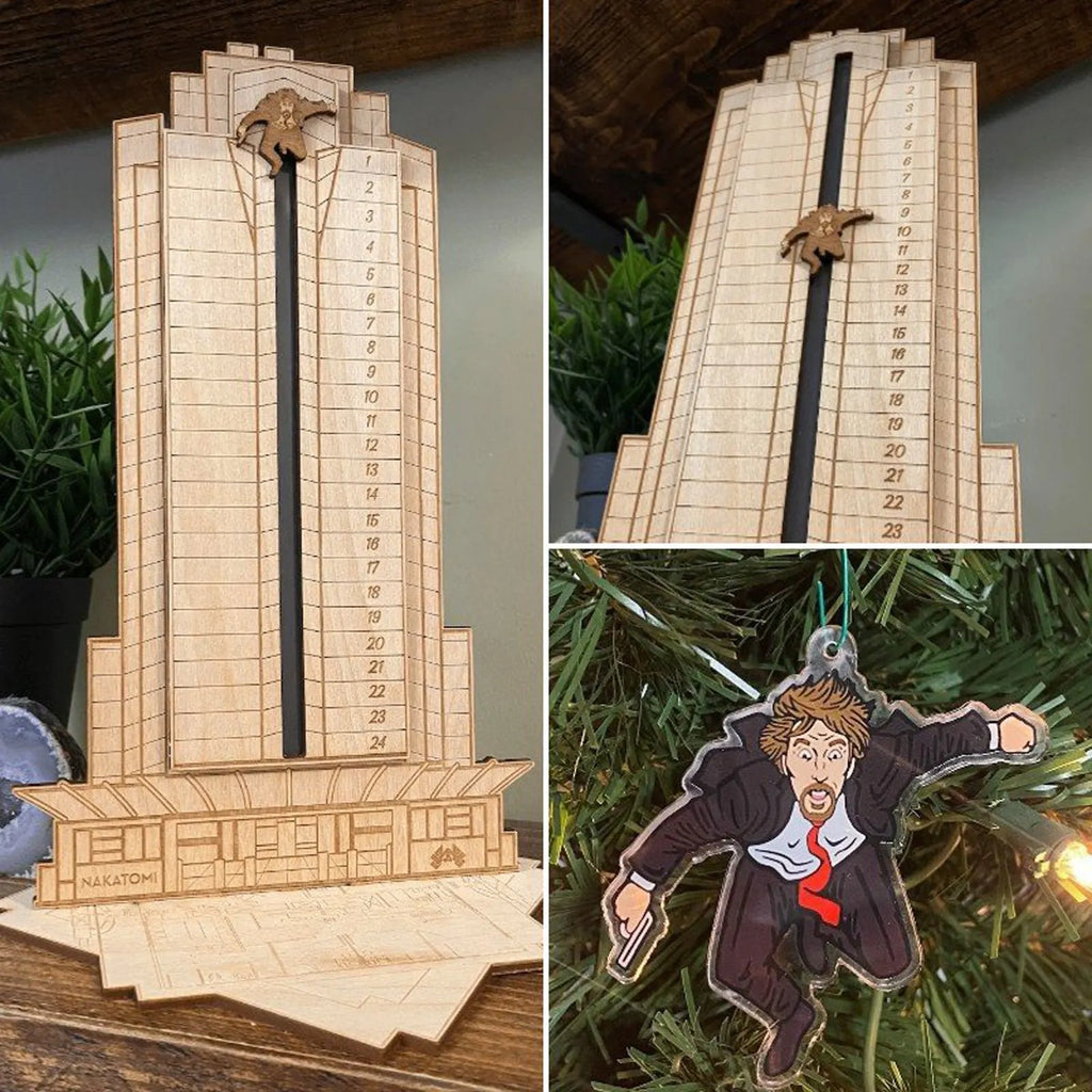 Advent Calendar - Hans Gruber Falling off off Nakatomi Plaza