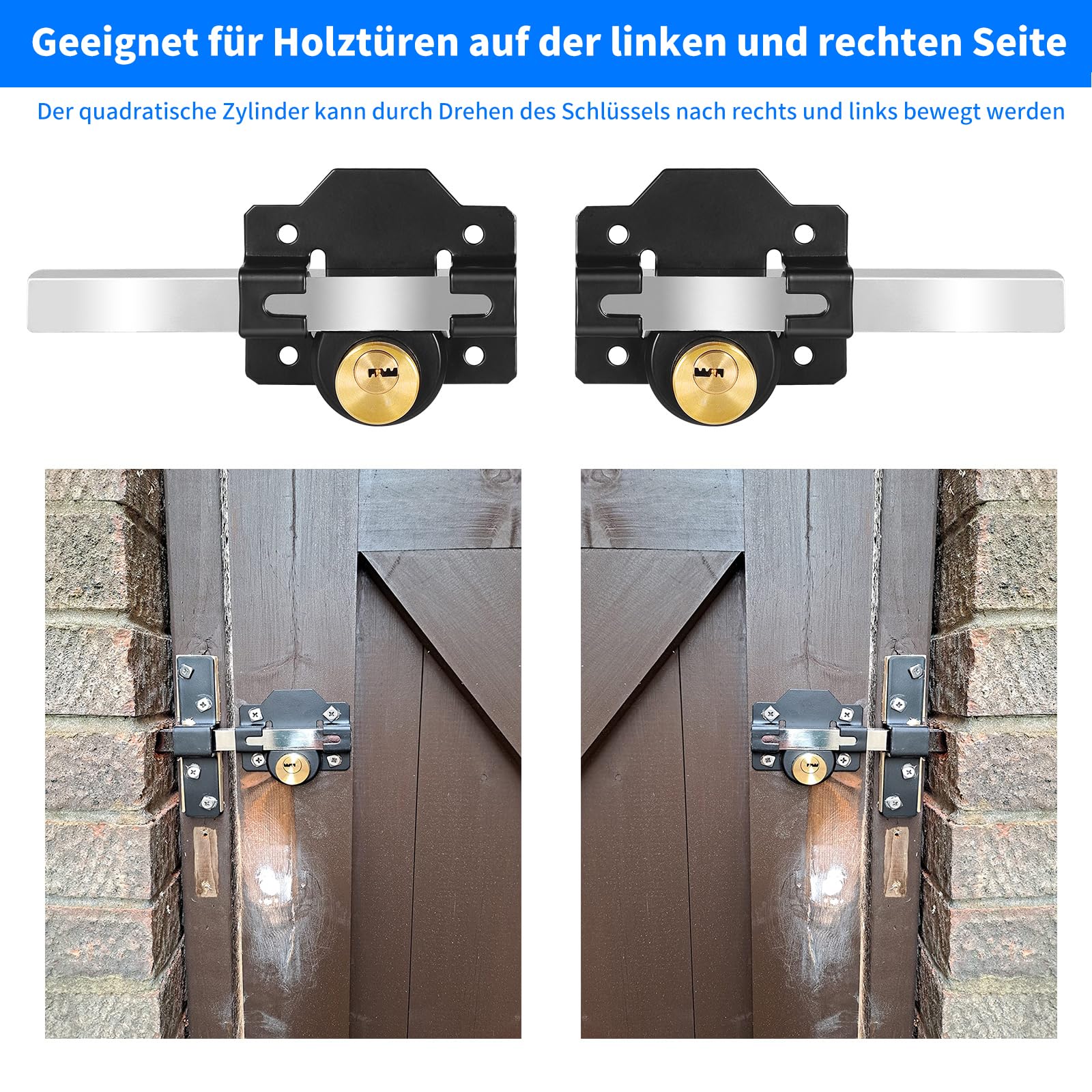 💥Long Throw Gate Lock-The Unbreakable Gate Lock💥