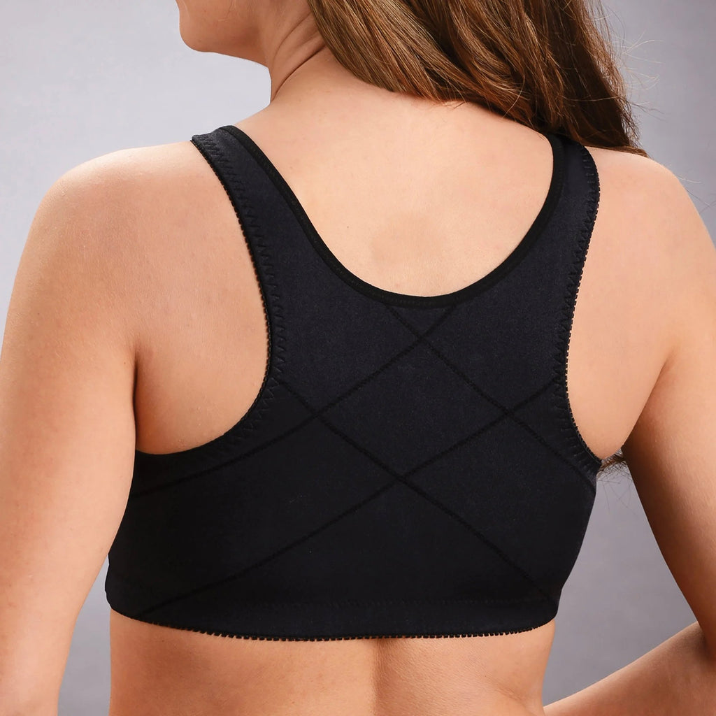 Front hooks, stretch-lace, super-lift, and posture correction