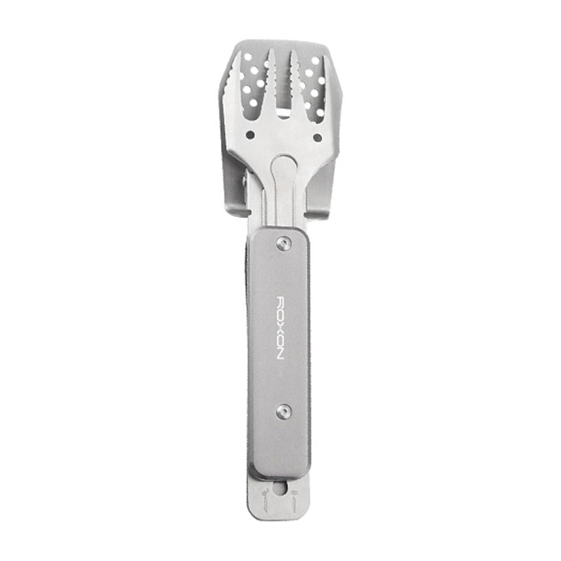 🔥3-in-1 Camping BBQ Grill Utensils Home Fork Spatula Clip