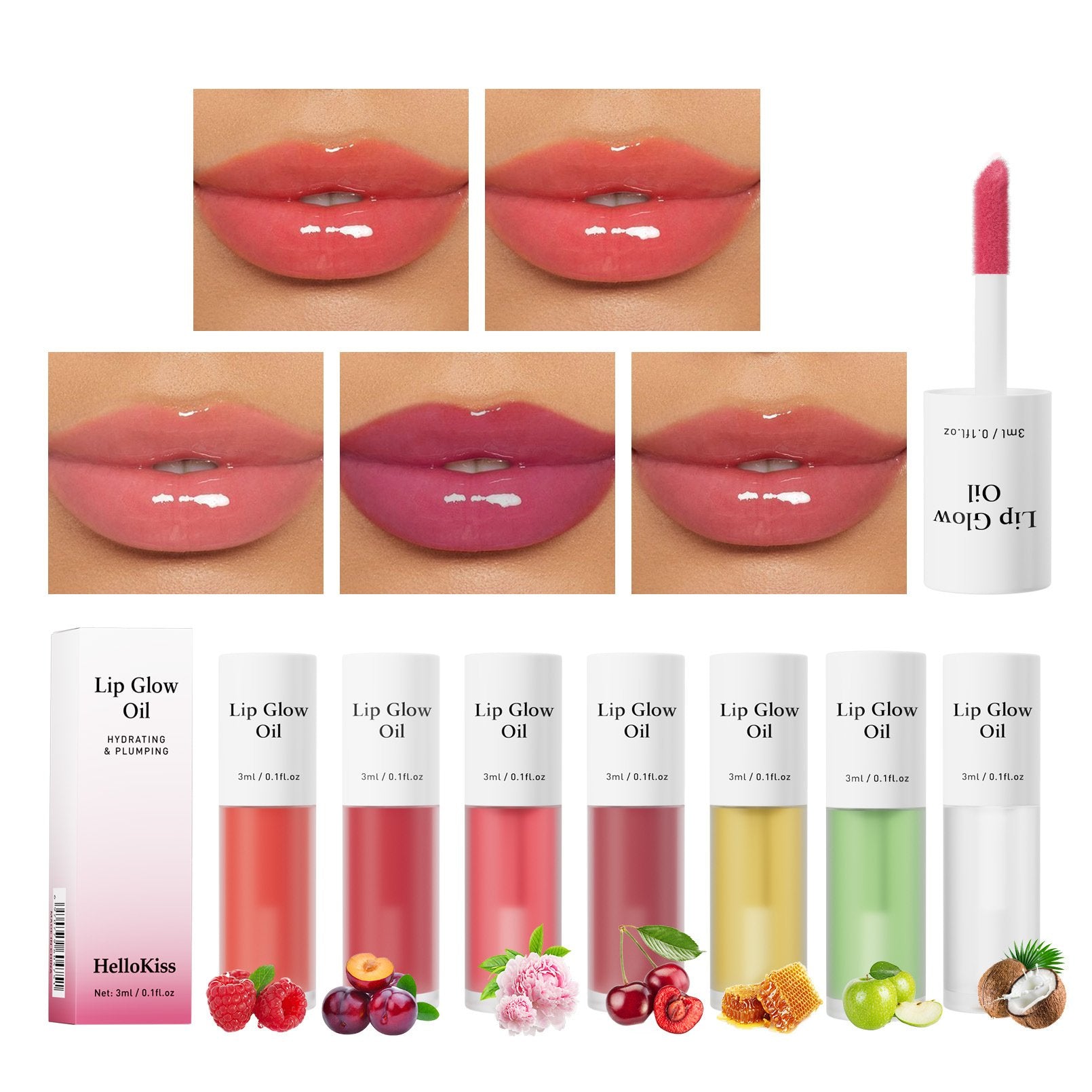 Seven Colors Fruit Flavored Lip Oil