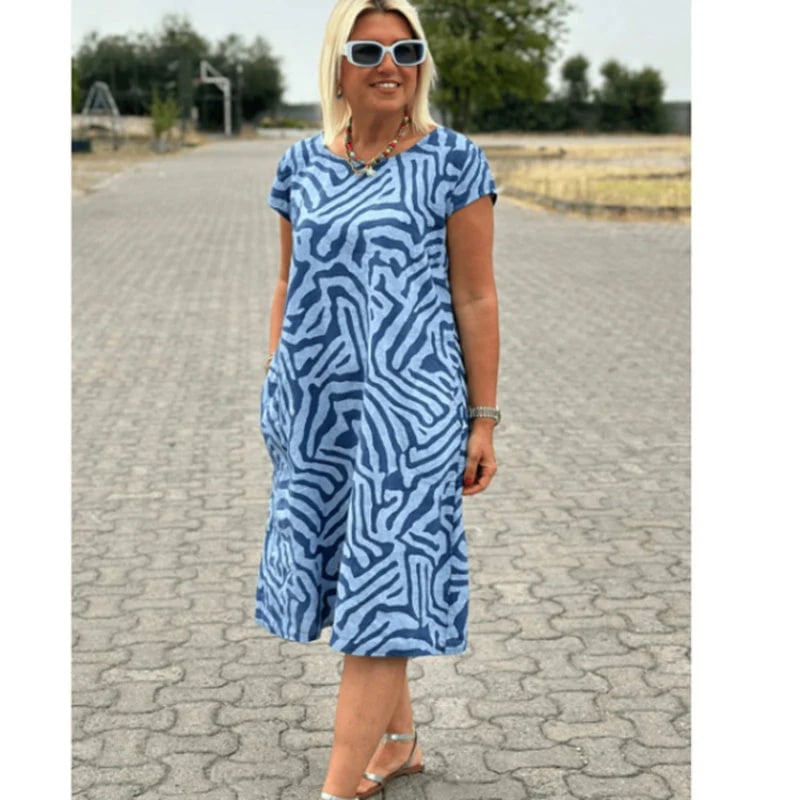 New Boho Vintage Casual Printed Dress