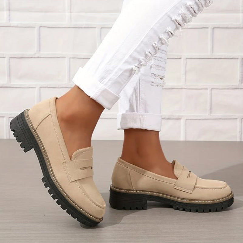 🌿Women's Comfortable Chunky Slip On Platform Loafers