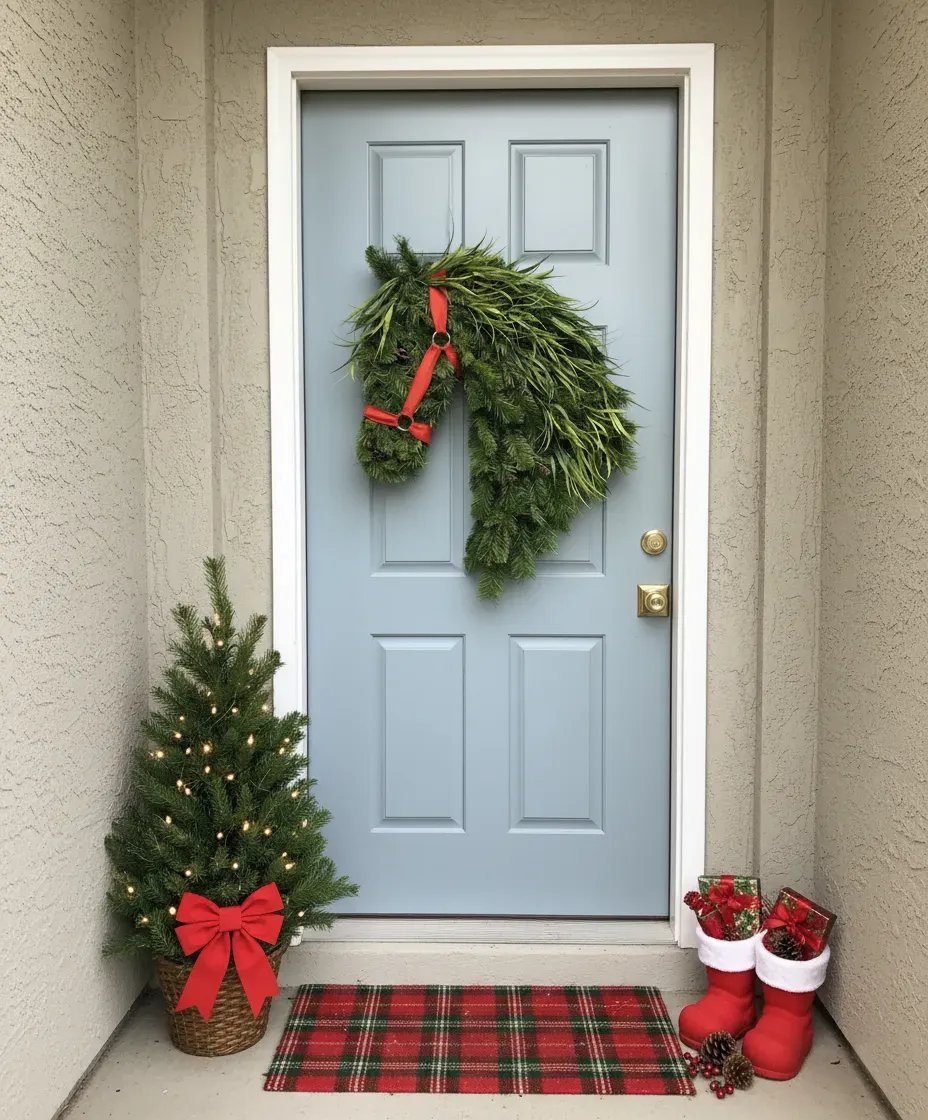 🐴Horse Head Wreath – Farmhouse Equestrian Door Decor✨