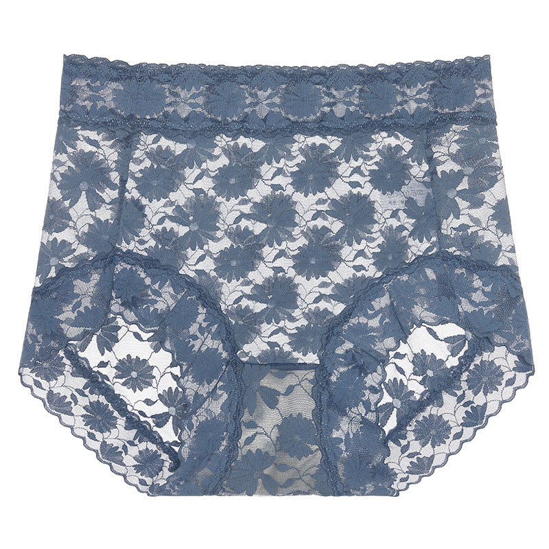 Sexy Seamless Thin Lace Silk Care Panties
