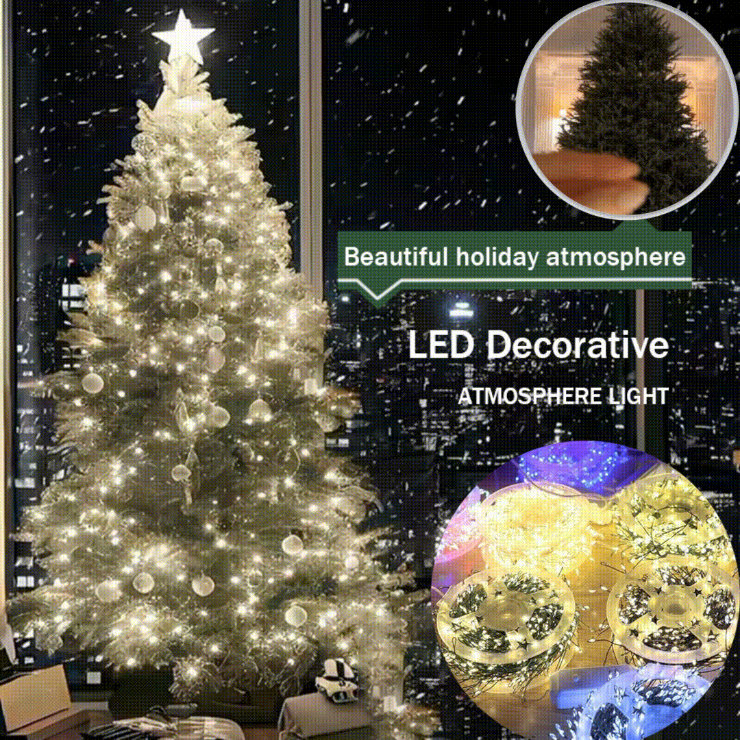 🎁🎄Copper wire string light with firecracker-style lights