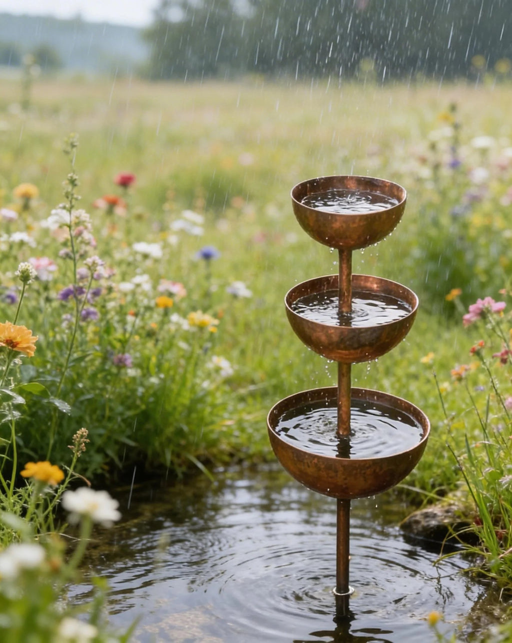 Rain Catcher - Plant Support🐦 Metal Garden Ornament