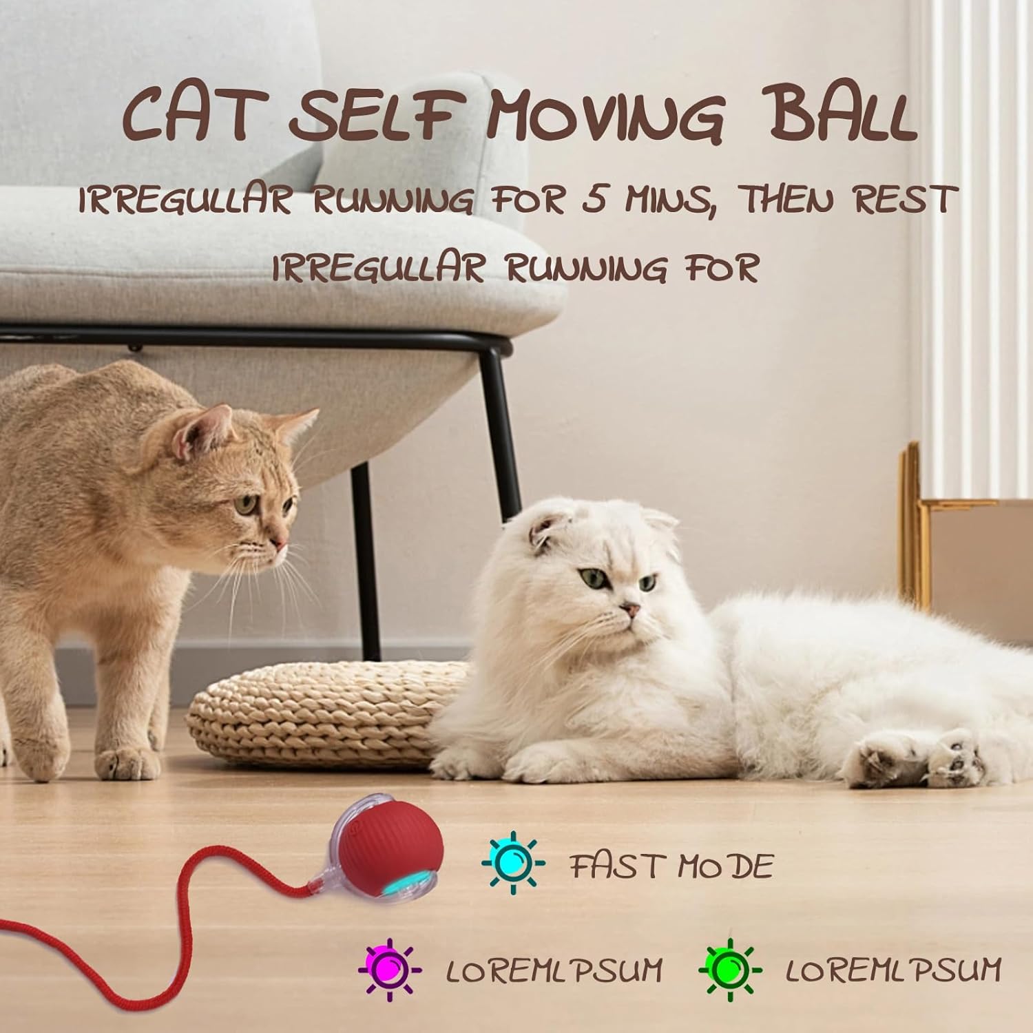 Pet Interactive Rolling Ball🐾