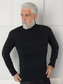 ✨🎅Men's thermal cotton T-shirt with a high neck: warm, breathable & casual for autumn-winter! ❄️