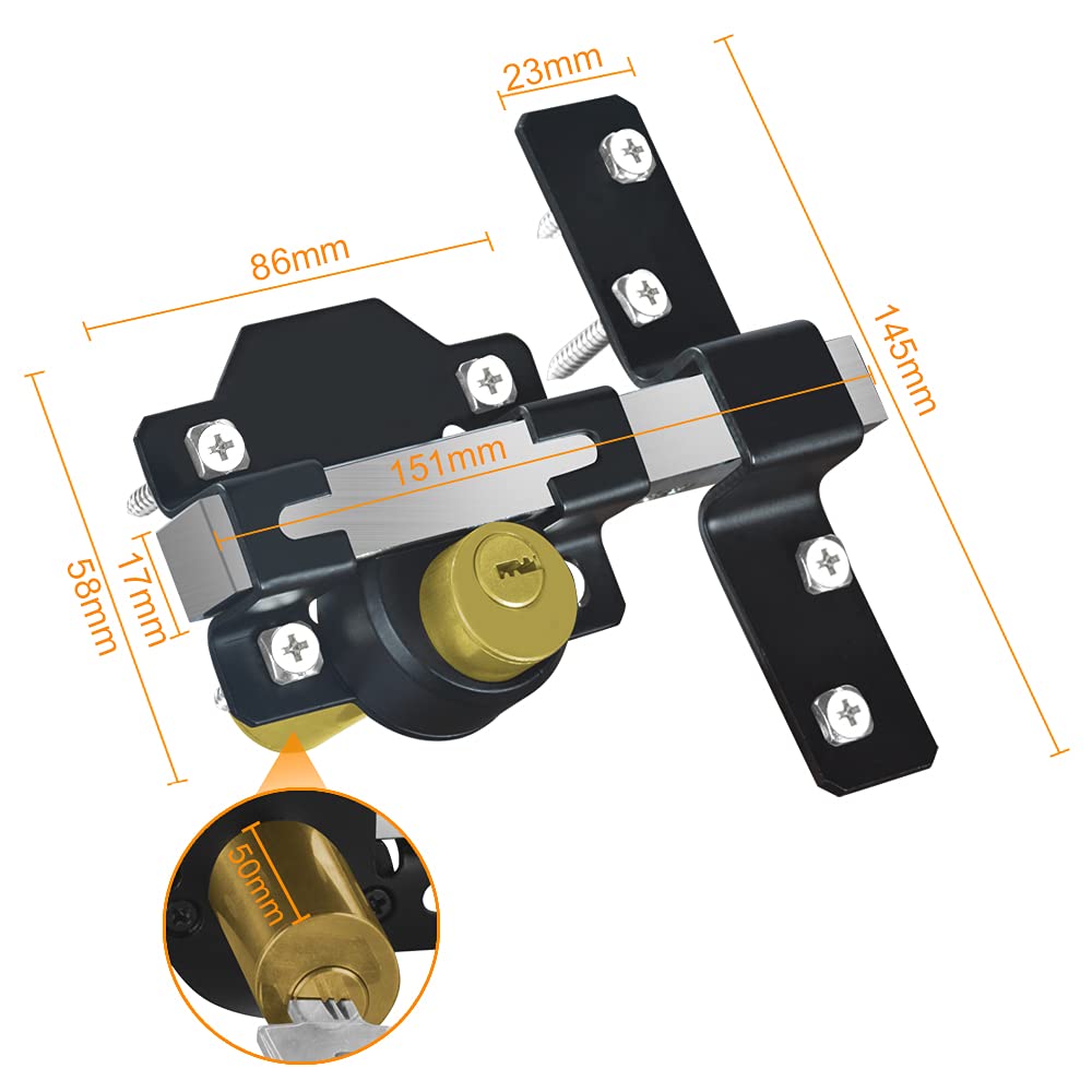 💥Long Throw Gate Lock-The Unbreakable Gate Lock💥 – lionclay