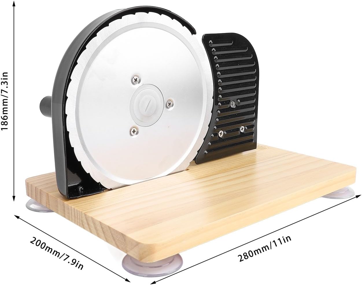 Classic manual bread slicer, 🍞thickness adjustable hand crank home bread slicer