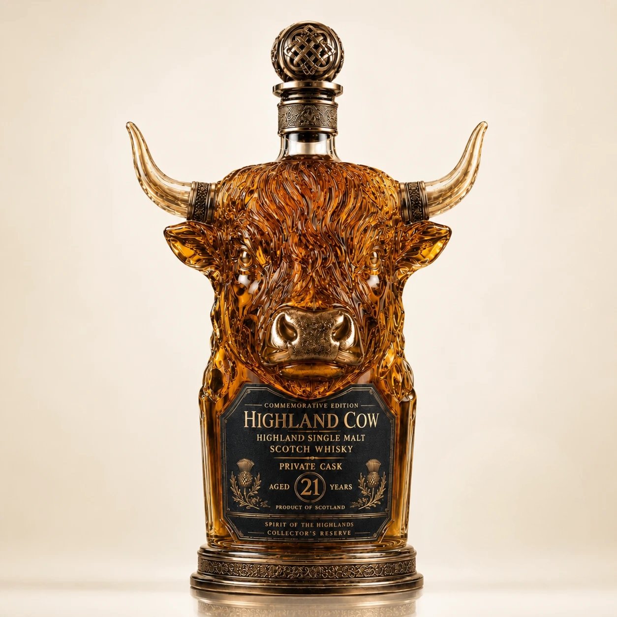 🔥Highland Cow Private Cask 21 Years Whisky Bottle