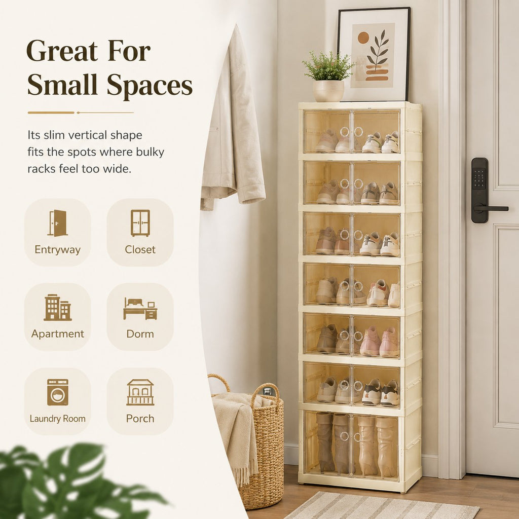👟 Foldable Shoe Storage Cabinet