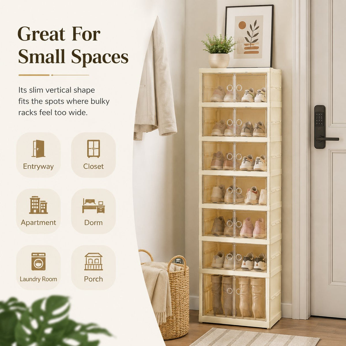 👟 Foldable Shoe Storage Cabinet