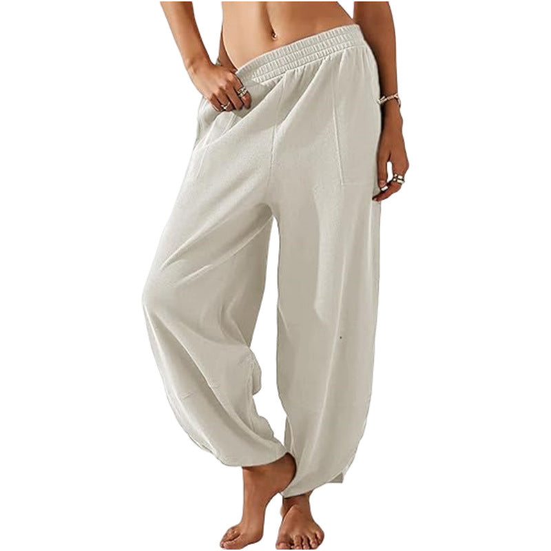 🔥Women's Casual Elastic Waist Wide Leg Pants