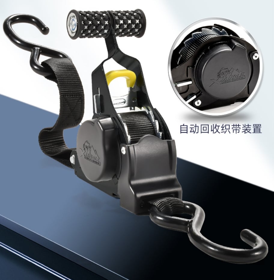 🔥 Retractable Auto Ratchet Strap