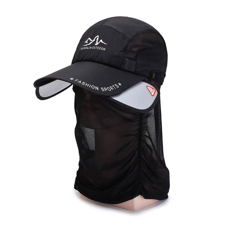 🔥Retractable brim outdoor/fishing/riding/climbing sunblock hat