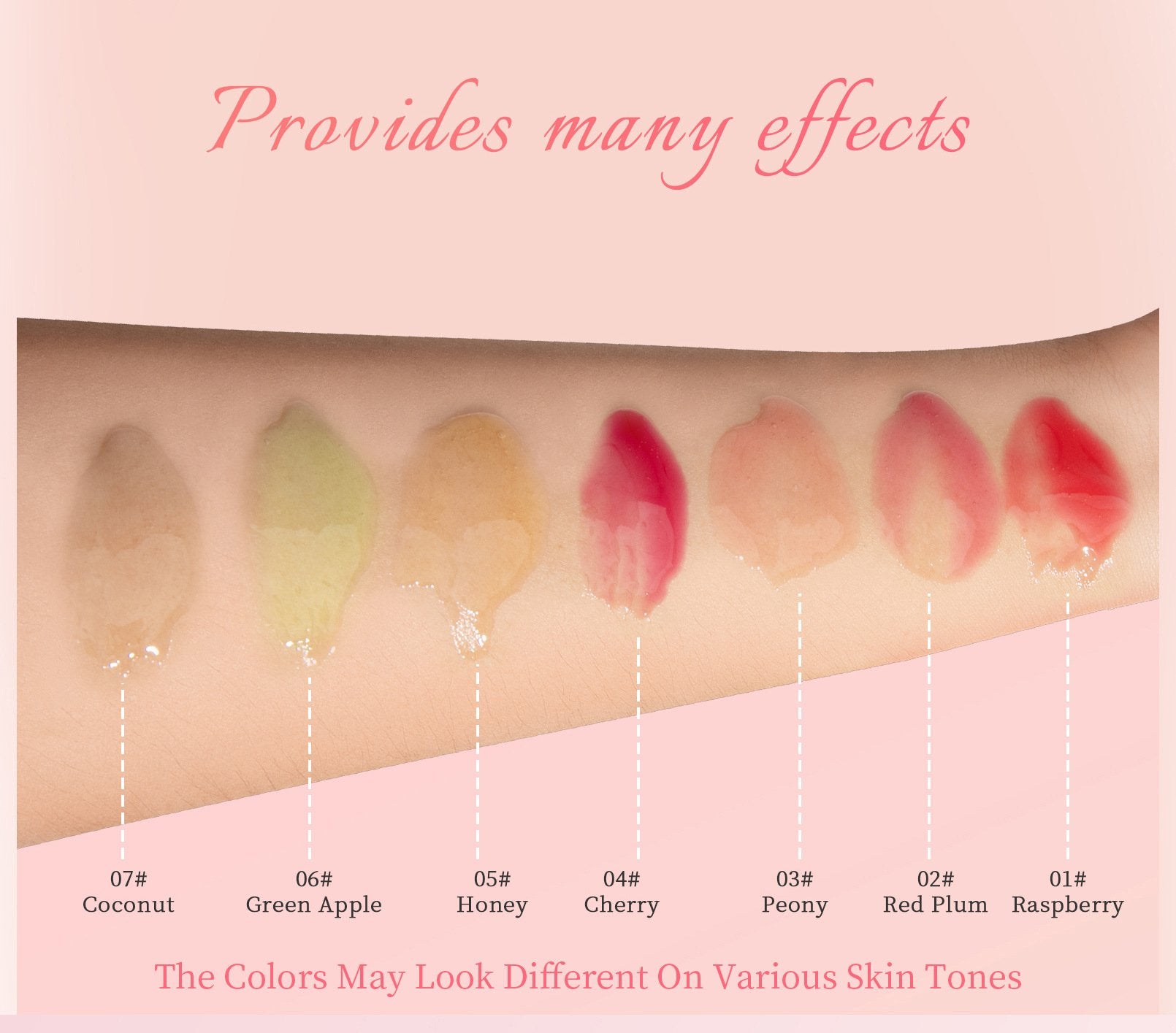 Seven Colors Fruit Flavored Lip Oil