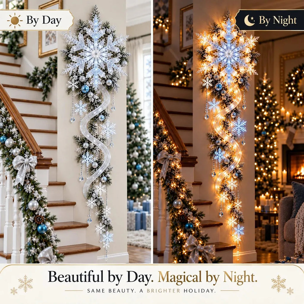 ⭐🔥❄️ Giant Snowflake Blizzard TrailTM- Let the Snowstorm Glow Indoors