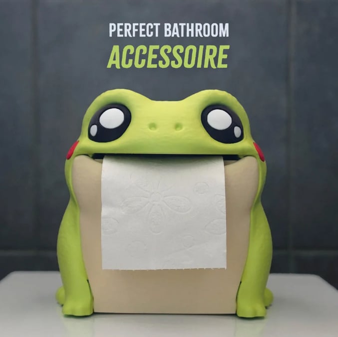 🎁🐸Frog toilet paper dispenser
