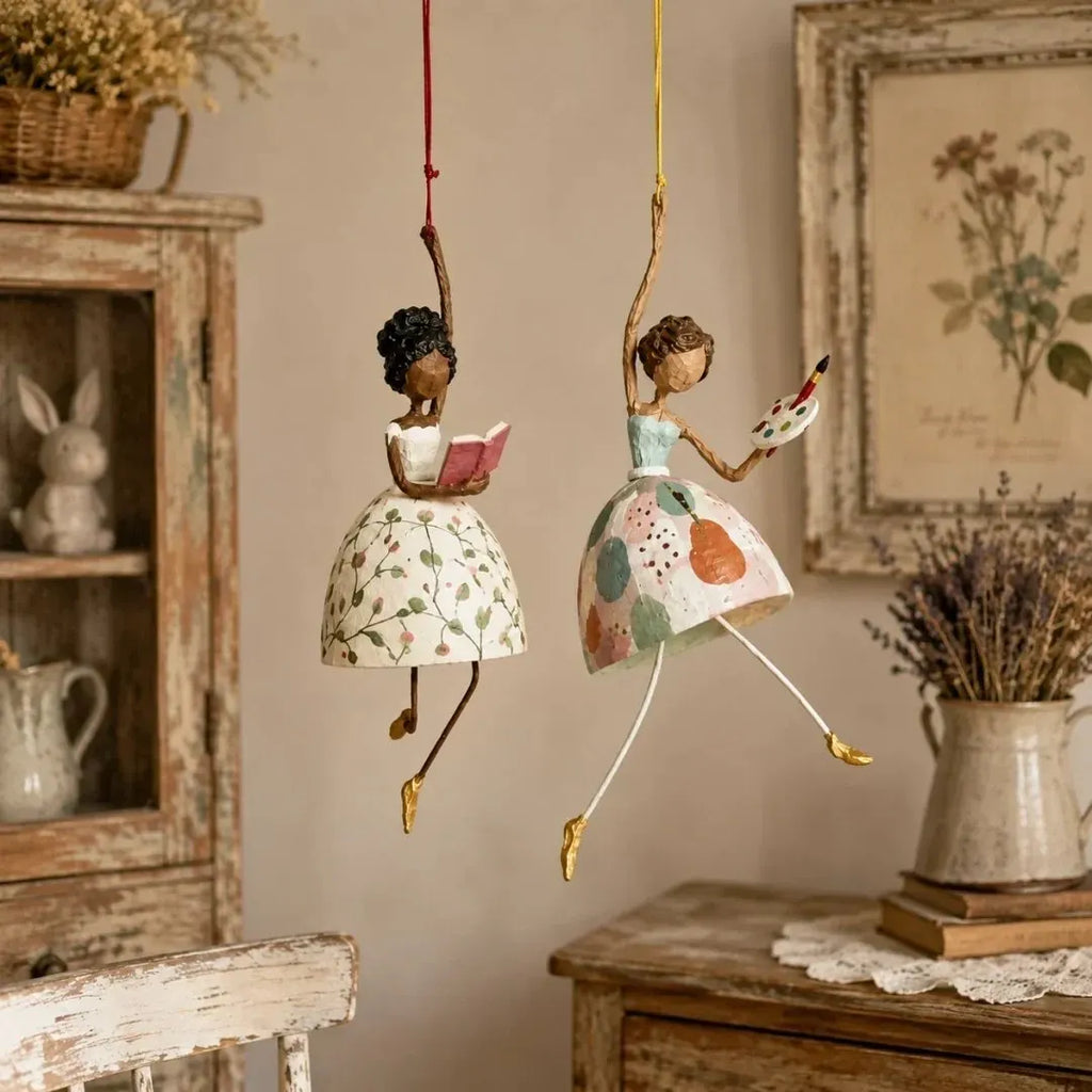 🎉✨ Whimsical Dancing Lady Hanging Ornament