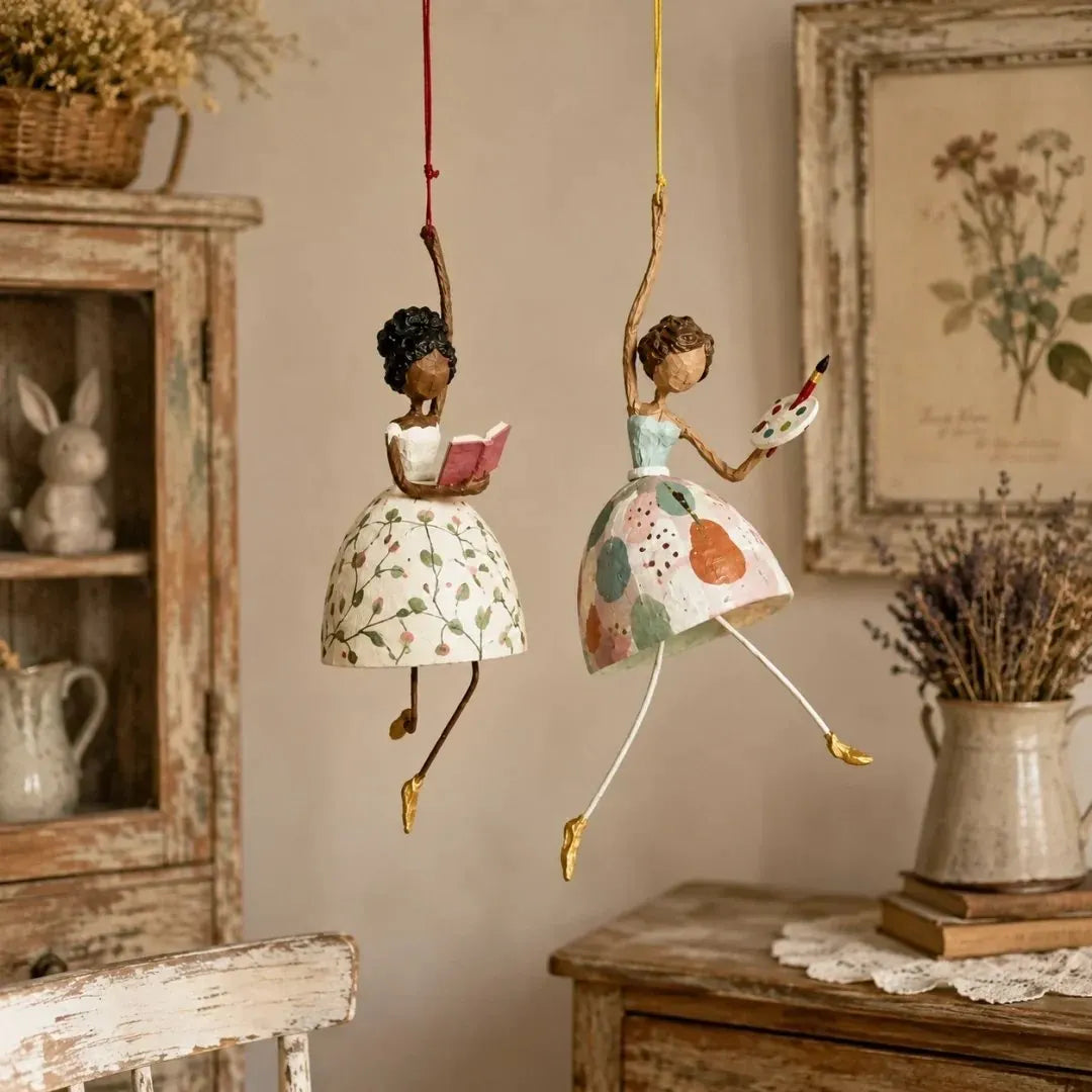 🎉✨ Whimsical Dancing Lady Hanging Ornament