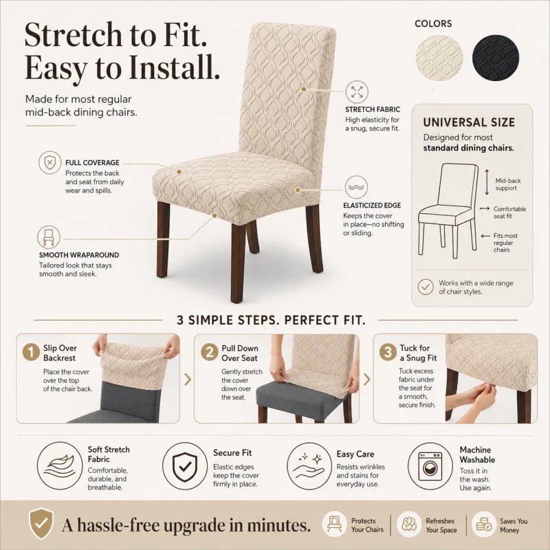 🔥HOT SALE🔥Universal Stretch Chair Seat Covers