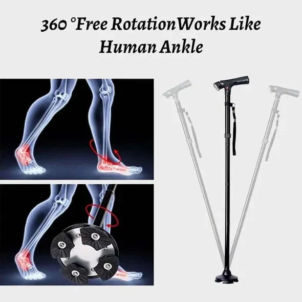 ⏰Multifunctional Folding Elderly Cane
