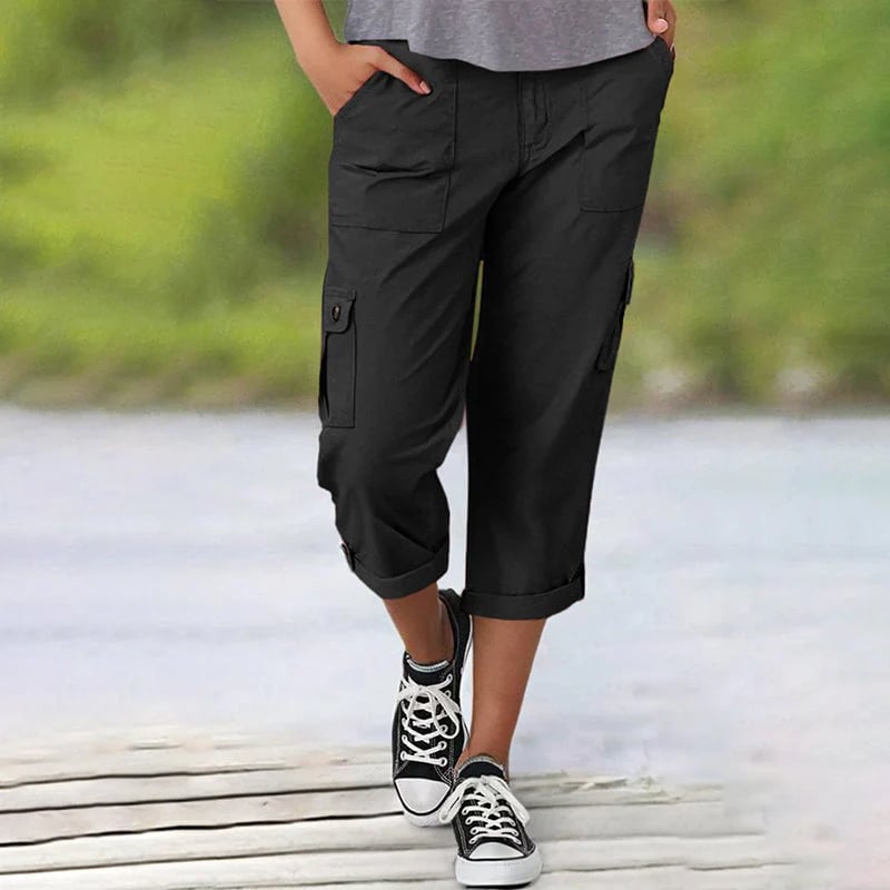 🔥Women's High Elasticity Multi-pocket Casual Shorts
