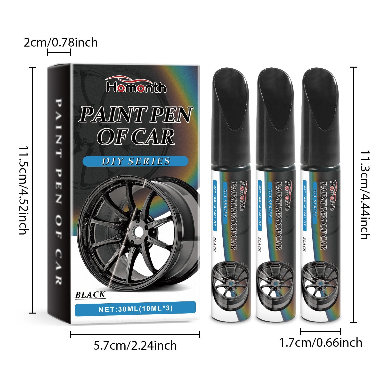 Magic Car Scratch Repair Pen – Fix rim scratches in minutes. Permanent, no‐drip formula. Includes clear coat. ✨🔧