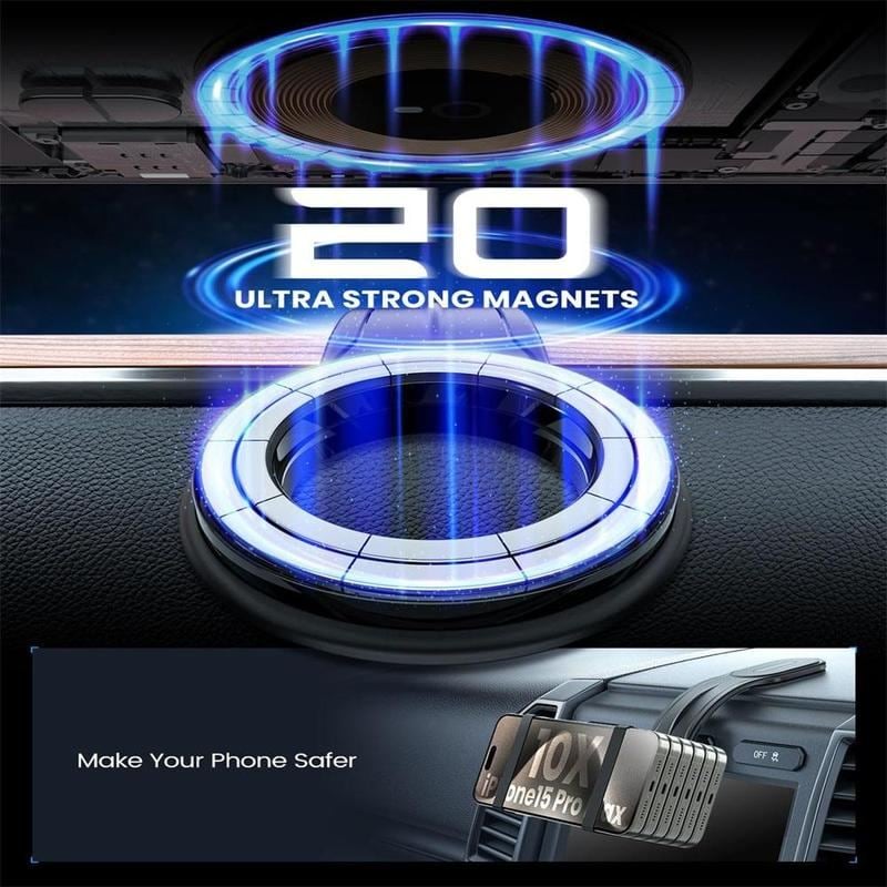 360° Bendable Magnetic Car Phone Mount