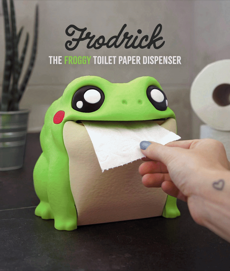 🎁🐸Frog toilet paper dispenser