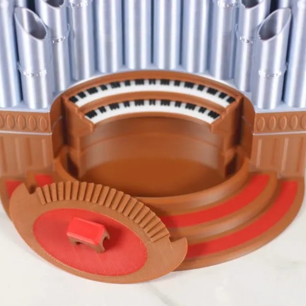 "Pipe Organ Pen & Pencil Holder 🎹🖊️ – Unique Desk Organizer"