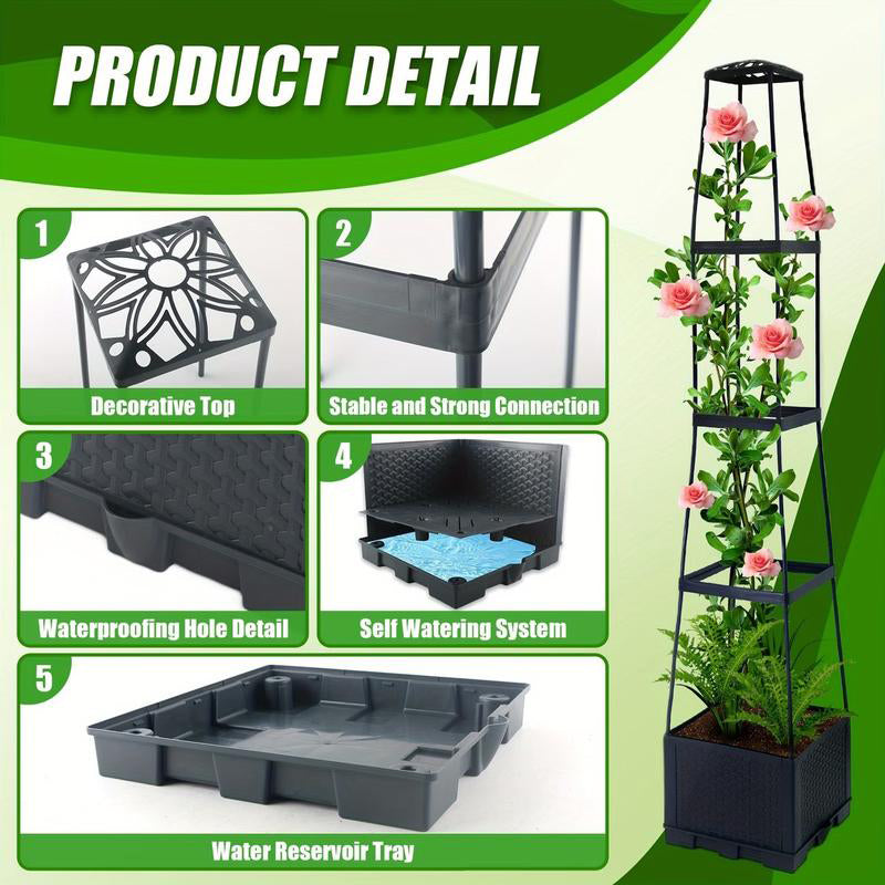 🍅Self-watering tomato planting kit with climbing plant support