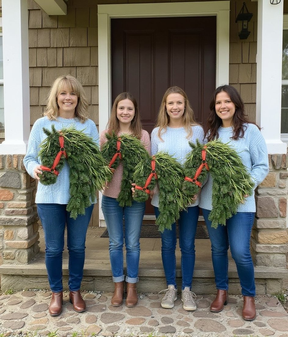 🐴Horse Head Wreath – Farmhouse Equestrian Door Decor✨