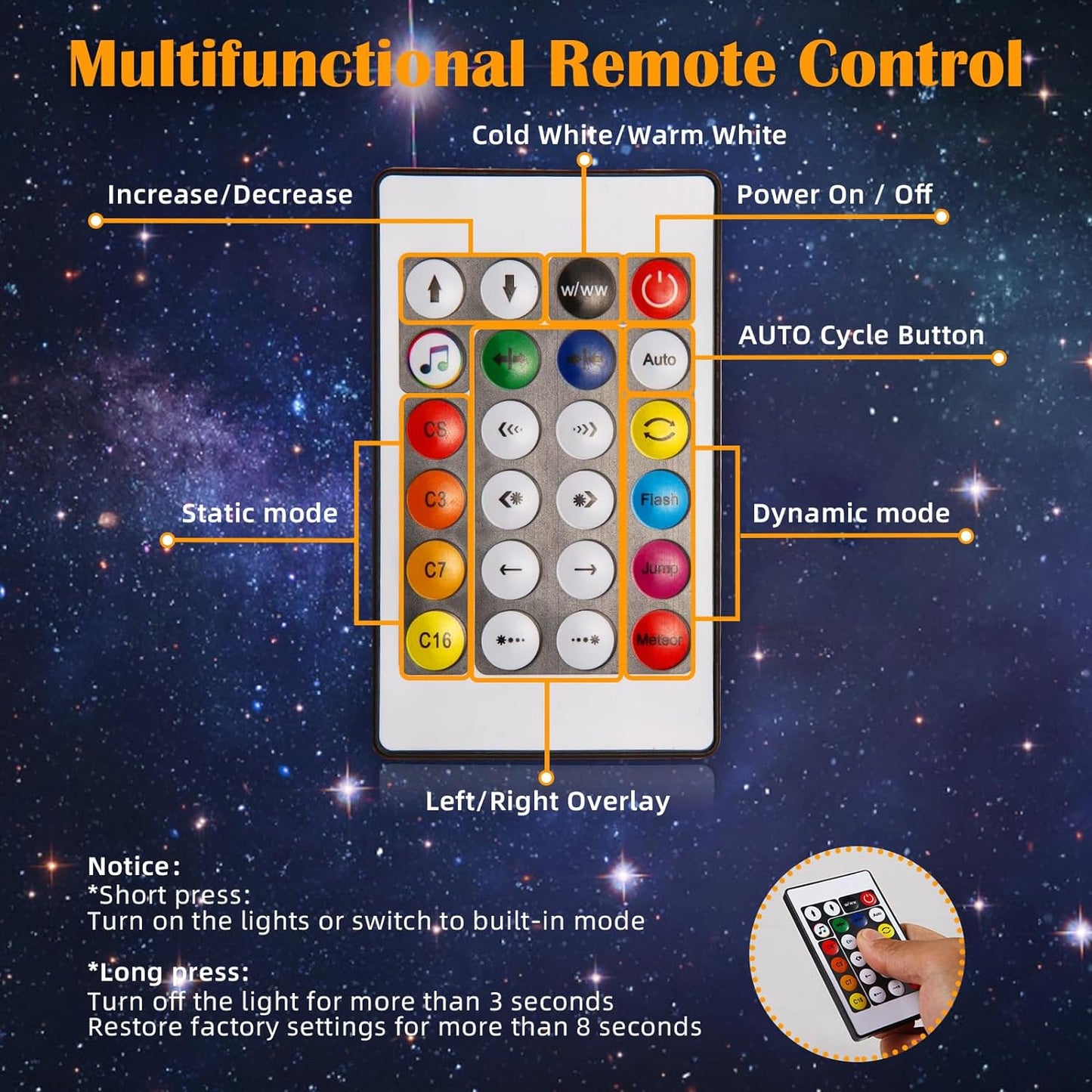 LED Smart Explosion Starlight-Bluetooth Control