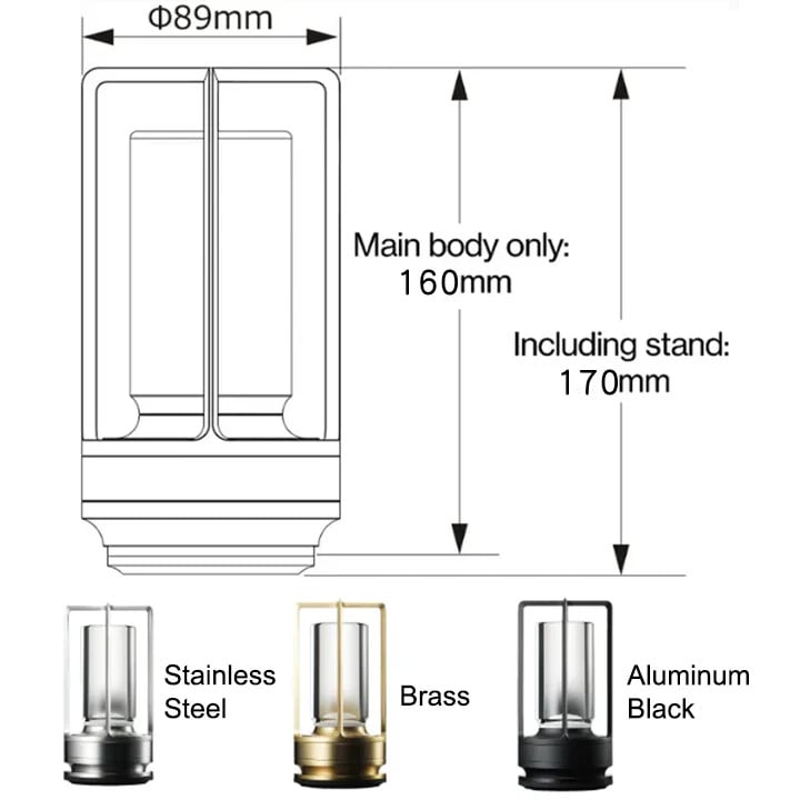 Metal Crystal Table Lamp - Exquisite Dimmable Ambient Lighting